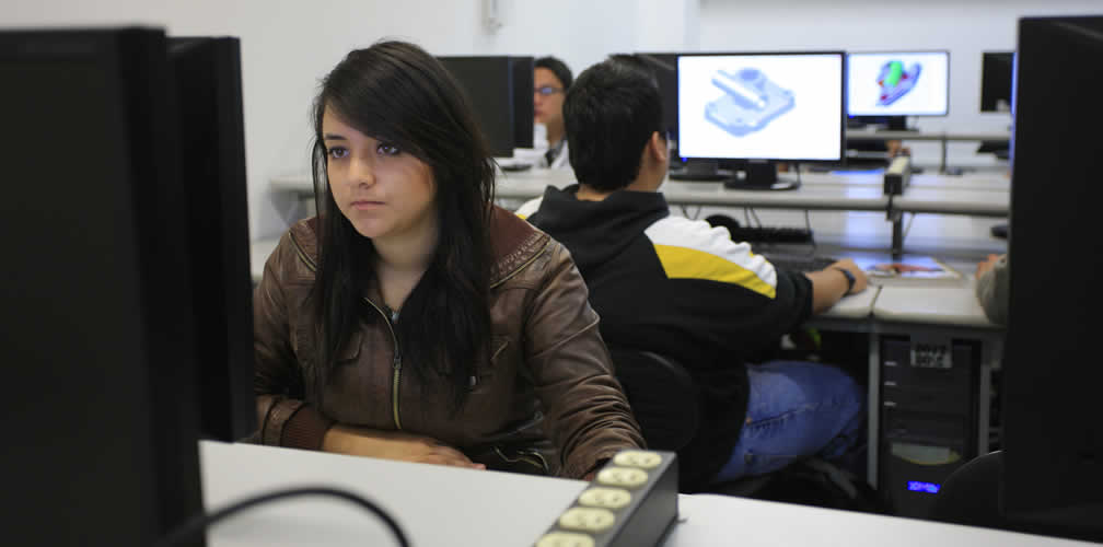 Girl in a classroom